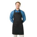 Black Twill Wide Bib Butcher Apron - Blank (28"x34")